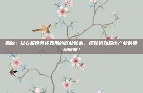 揭秘：扯衣服世界杯背后的商业秘密，揭秘运动服饰产业的顶级较量！