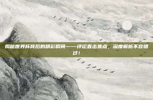 揭秘世界杯背后的精彩瞬间——评论直击焦点，深度解析不容错过！