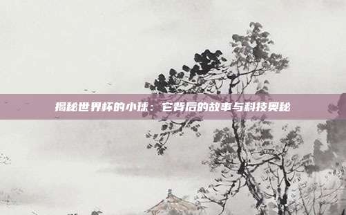 揭秘世界杯的小球：它背后的故事与科技奥秘