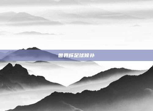 世界杯足球候补