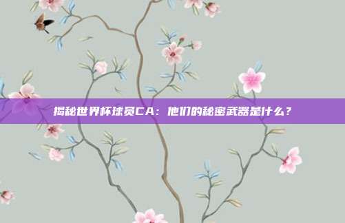 揭秘世界杯球员CA：他们的秘密武器是什么？