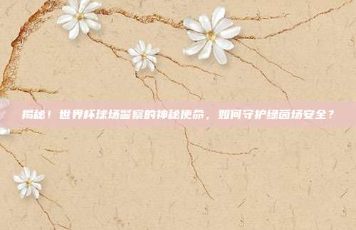 揭秘！世界杯球场警察的神秘使命，如何守护绿茵场安全？