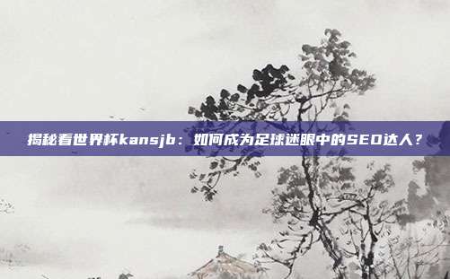 揭秘看世界杯kansjb:如何成为足球迷眼中的SEO达人?