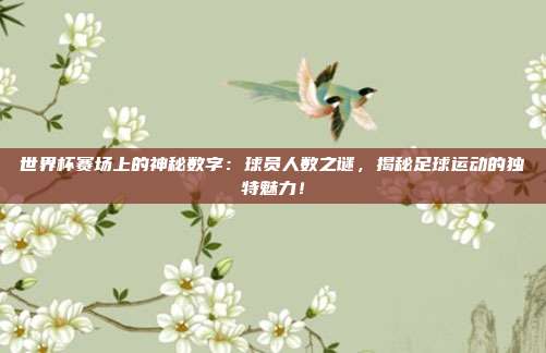 世界杯赛场上的神秘数字:球员人数之谜,揭秘足球运动的独特魅力!