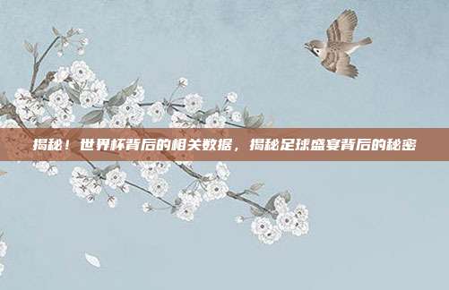 揭秘！世界杯背后的相关数据，揭秘足球盛宴背后的秘密