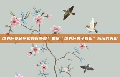 世界杯赛场惊现鼻骨断裂！揭秘“世界杯鼻子骨折”背后的真相