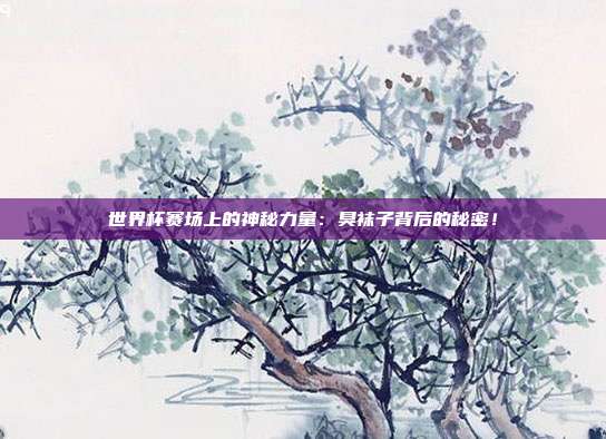 世界杯赛场上的神秘力量：臭袜子背后的秘密！