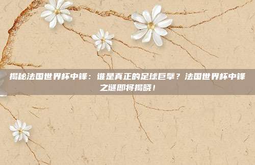 揭秘法国世界杯中锋：谁是真正的足球巨擘？法国世界杯中锋之谜即将揭晓！