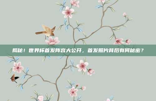 揭秘！世界杯首发阵容大公开，首发照片背后有何秘密？
