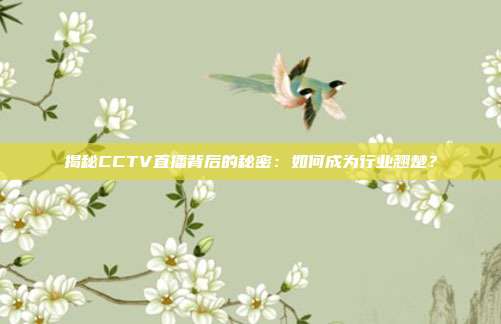 揭秘CCTV直播背后的秘密：如何成为行业翘楚？