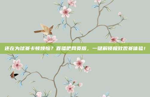 还在为球赛卡顿烦恼？直播吧网页版，一键解锁极致观赛体验！