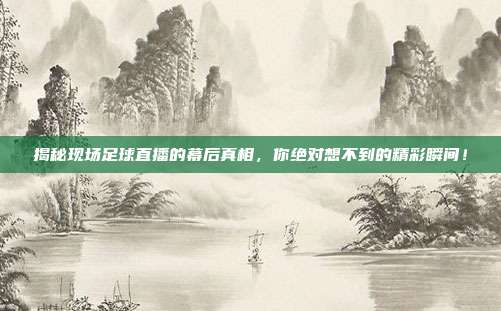 揭秘现场足球直播的幕后真相,你绝对想不到的精彩瞬间!
