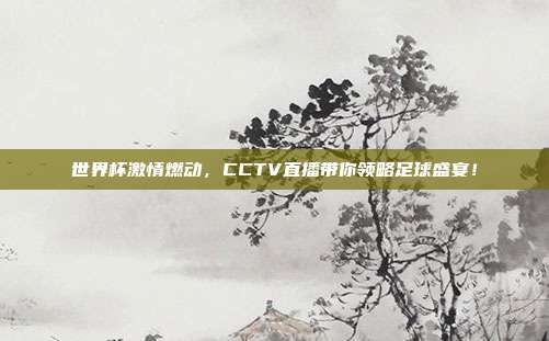 世界杯激情燃动，CCTV直播带你领略足球盛宴！