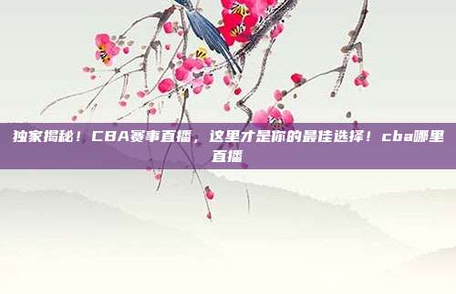 独家揭秘！CBA赛事直播，这里才是你的最佳选择！cba哪里直播