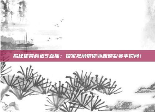 揭秘体育频道5直播：独家视角带你领略精彩赛事瞬间！