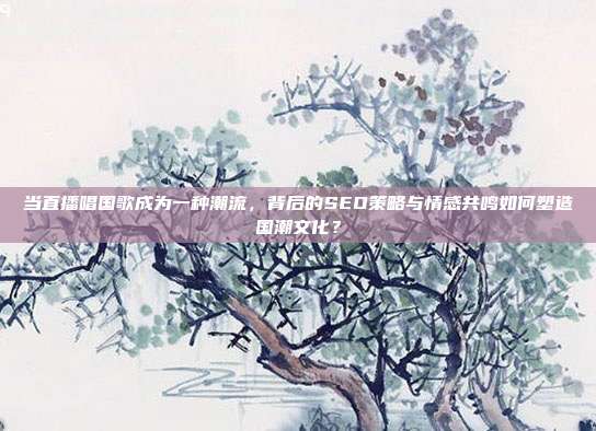 当直播唱国歌成为一种潮流，背后的SEO策略与情感共鸣如何塑造国潮文化？