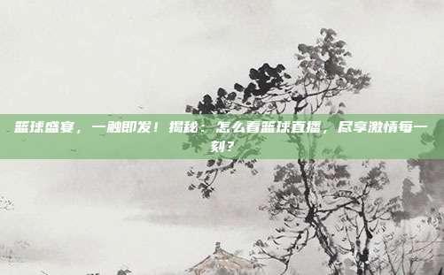 篮球盛宴，一触即发！揭秘：怎么看篮球直播，尽享激情每一刻？