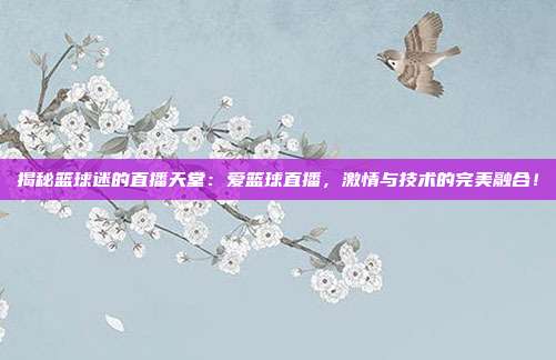 揭秘篮球迷的直播天堂：爱篮球直播，激情与技术的完美融合！