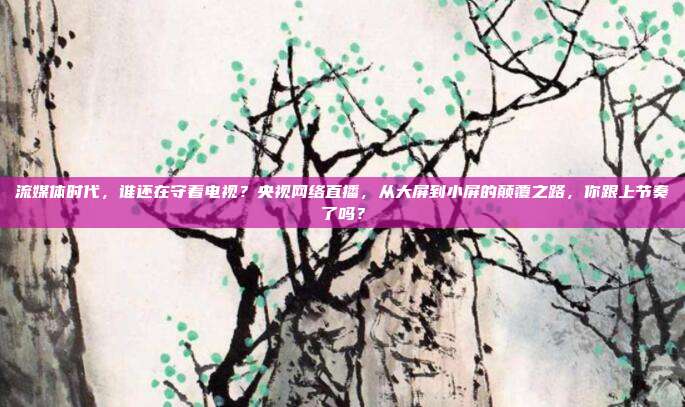 流媒体时代，谁还在守着电视？央视网络直播，从大屏到小屏的颠覆之路，你跟上节奏了吗？