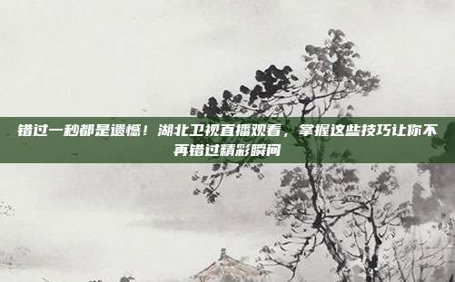 错过一秒都是遗憾！湖北卫视直播观看，掌握这些技巧让你不再错过精彩瞬间