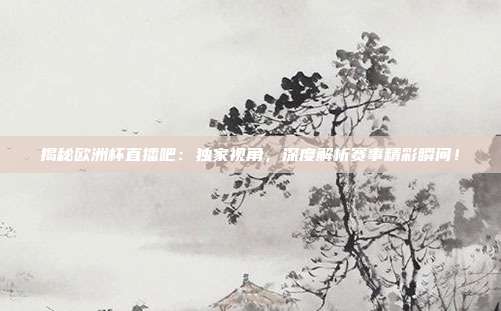 揭秘欧洲杯直播吧:独家视角,深度解析赛事精彩瞬间!