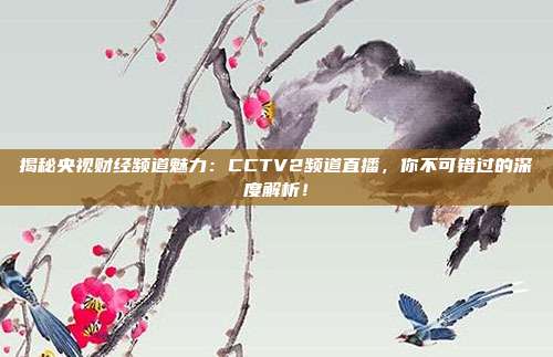 揭秘央视财经频道魅力:CCTV2频道直播,你不可错过的深度解析!