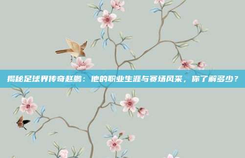 揭秘足球界传奇赵鹏：他的职业生涯与赛场风采，你了解多少？