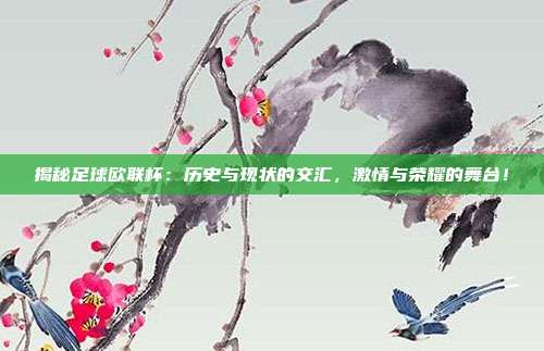 揭秘足球欧联杯：历史与现状的交汇，激情与荣耀的舞台！