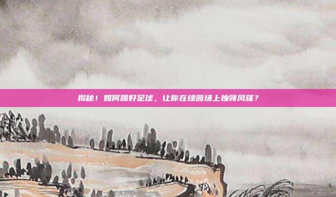 揭秘！如何踢好足球，让你在绿茵场上独领风骚？