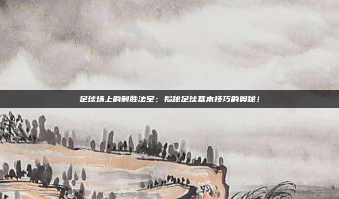 足球场上的制胜法宝：揭秘足球基本技巧的奥秘！