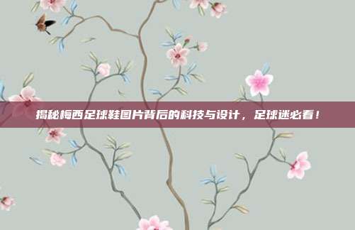 揭秘梅西足球鞋图片背后的科技与设计,足球迷必看!