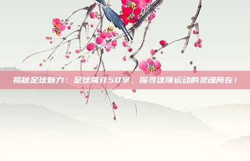 揭秘足球魅力:足球简介50字,探寻这项运动的灵魂所在!