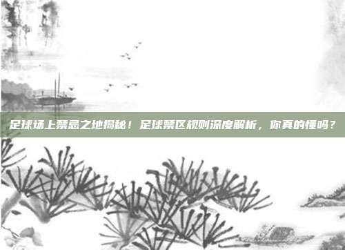 足球场上禁忌之地揭秘!足球禁区规则深度解析,你真的懂吗?