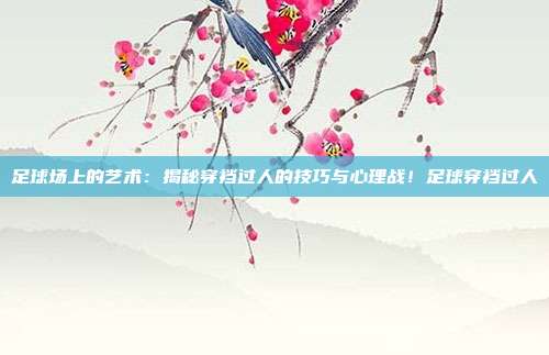 足球场上的艺术：揭秘穿裆过人的技巧与心理战！足球穿裆过人