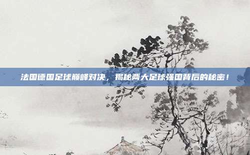 法国德国足球巅峰对决，揭秘两大足球强国背后的秘密！
