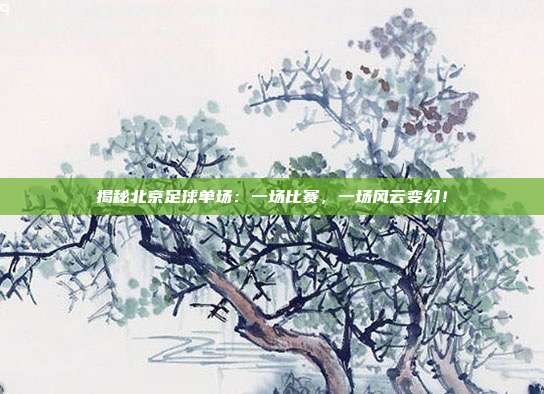 揭秘北京足球单场：一场比赛，一场风云变幻！