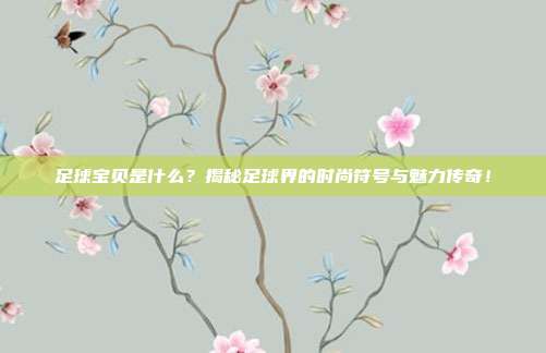足球宝贝是什么?揭秘足球界的时尚符号与魅力传奇!