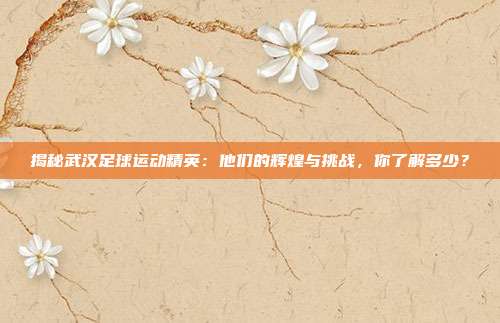 揭秘武汉足球运动精英:他们的辉煌与挑战,你了解多少?