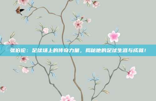 张伯伦：足球场上的传奇力量，揭秘他的足球生涯与成就！