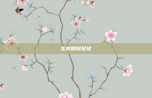 怎样踢好足球