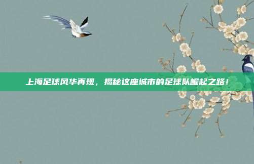 上海足球风华再现,揭秘这座城市的足球队崛起之路!