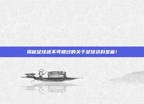 揭秘足球迷不可错过的关于足球资料宝藏！