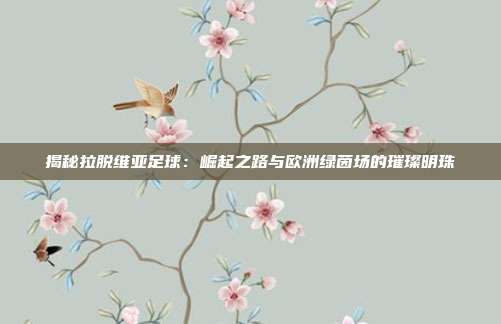 揭秘拉脱维亚足球：崛起之路与欧洲绿茵场的璀璨明珠