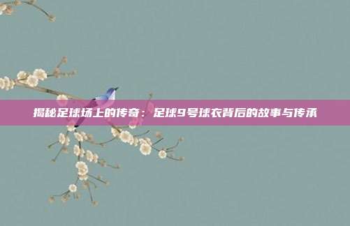 揭秘足球场上的传奇：足球9号球衣背后的故事与传承