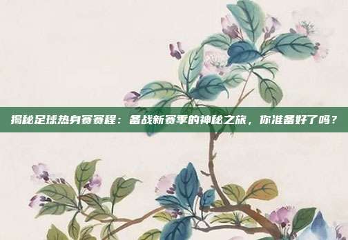 揭秘足球热身赛赛程：备战新赛季的神秘之旅，你准备好了吗？