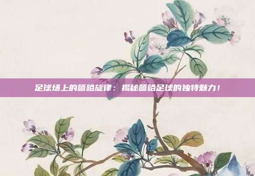 足球场上的嘻哈旋律:揭秘嘻哈足球的独特魅力!