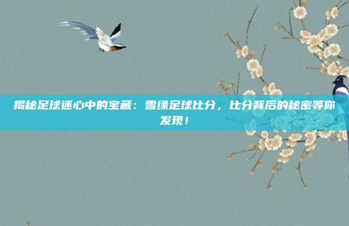 揭秘足球迷心中的宝藏：雪缘足球比分，比分背后的秘密等你发现！