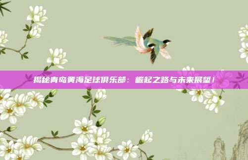 揭秘青岛黄海足球俱乐部：崛起之路与未来展望！