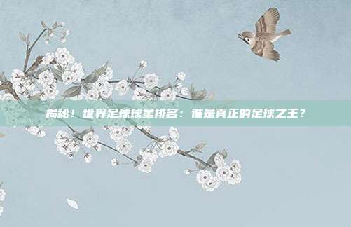 揭秘！世界足球球星排名：谁是真正的足球之王？