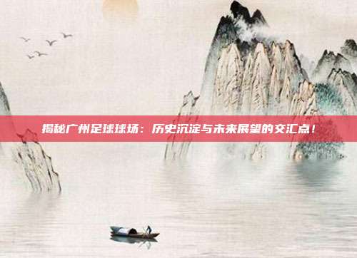 揭秘广州足球球场：历史沉淀与未来展望的交汇点！